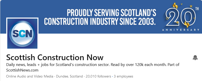 SCN Readership Hits 20,000 Followers On Linkedin | Scottish ...